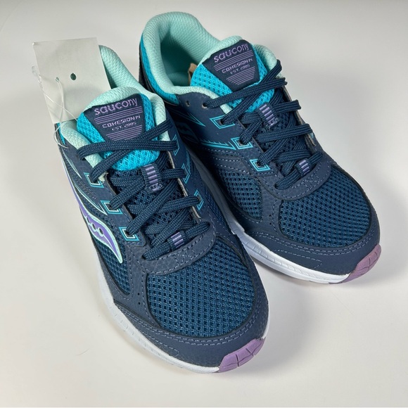 NEW Saucony Cohesion 14 Big Kids Lace Up Indoor Gym Sneakers Shoes; Youth Sz 1.5 - Picture 7 of 15